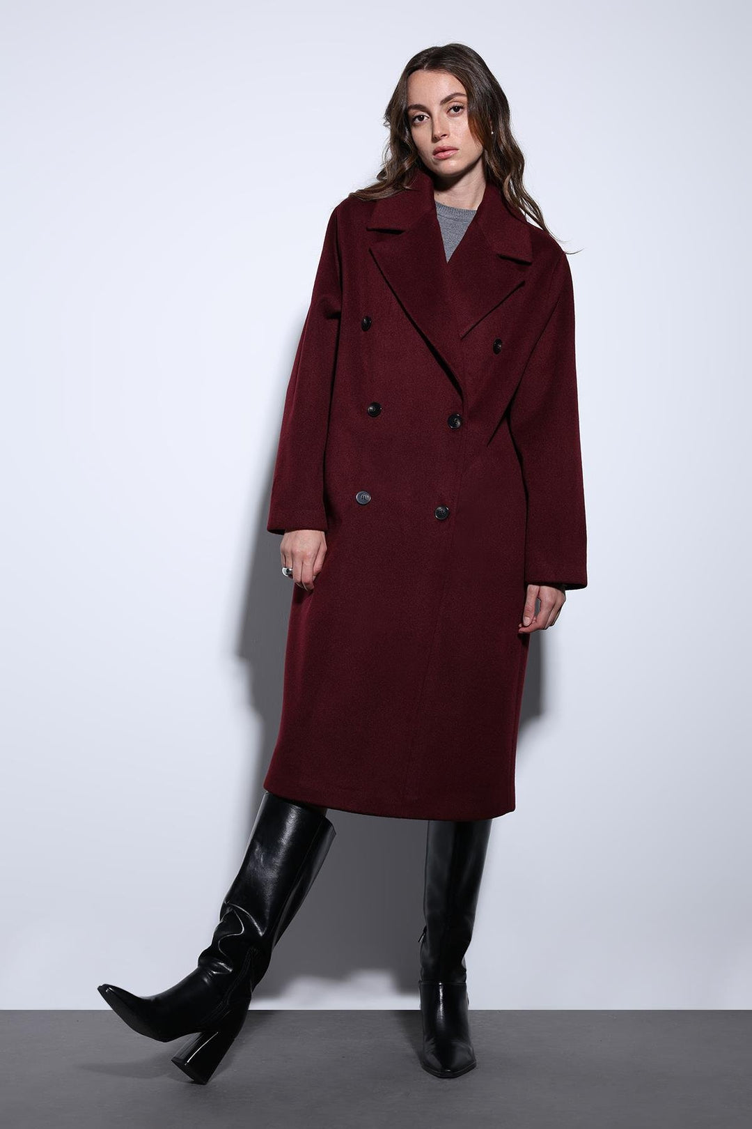 ANT Antioch Bordeaux Wrap Women's Coat - Capelle aan den IJssel