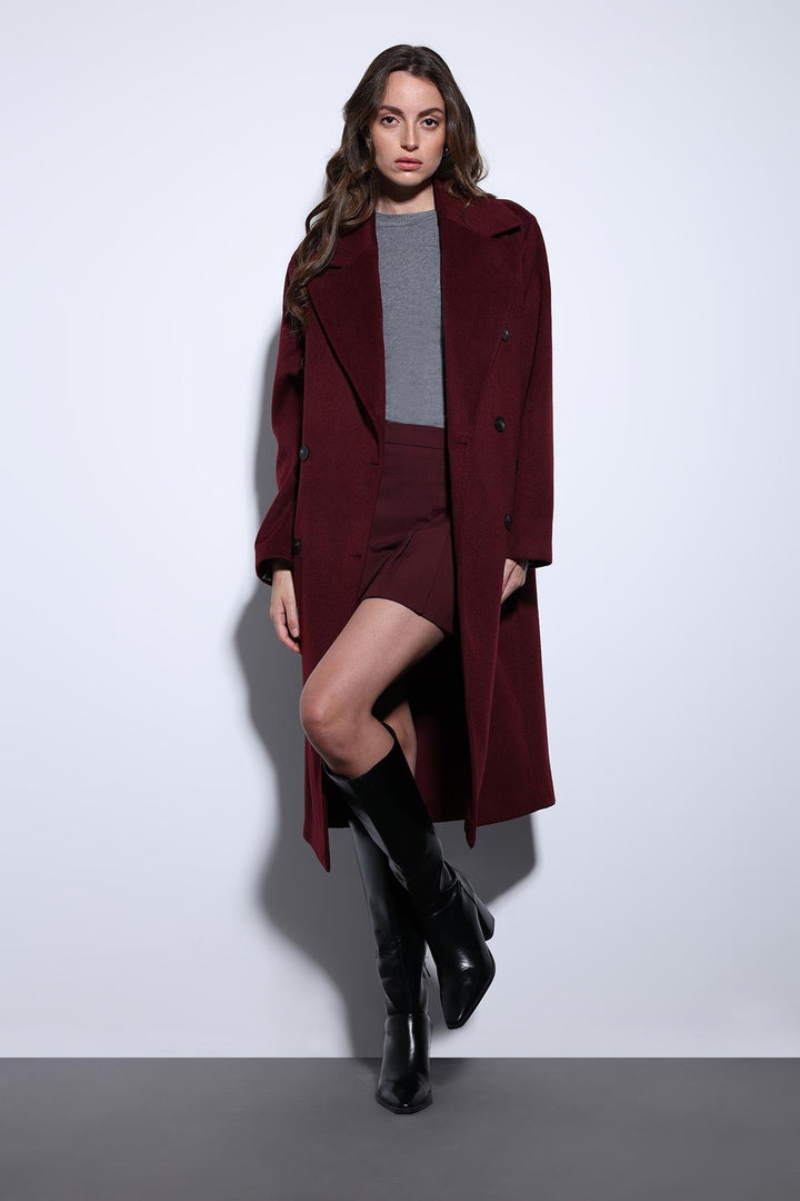 ANT Antioch Bordeaux Wrap Women's Coat - Capelle aan den IJssel
