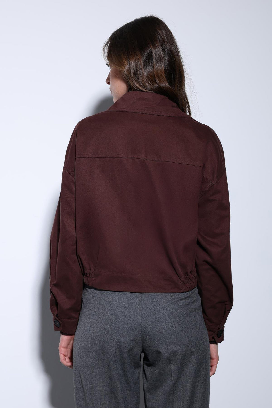 ANT Antioch Bordeaux Short Women's Trench Coat - Drohobych