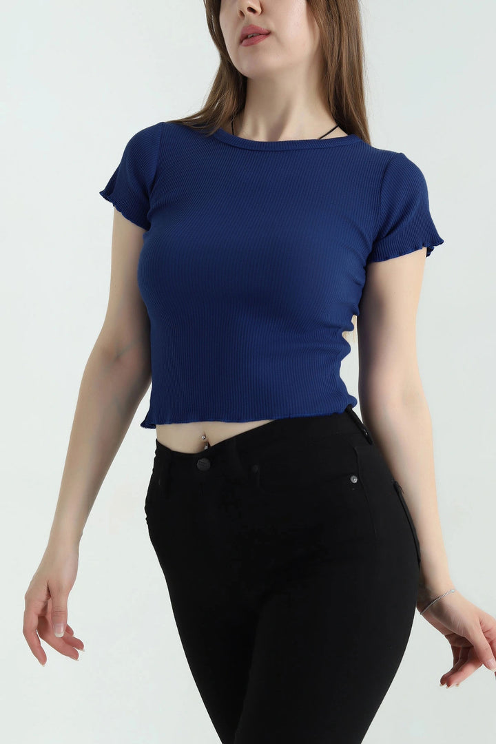 Burgundy-Navy-Anthracite 3 Piece Baby Overlock Crop Blouse Set BCOR-252003 - Acatlán de Pérez Figueroa