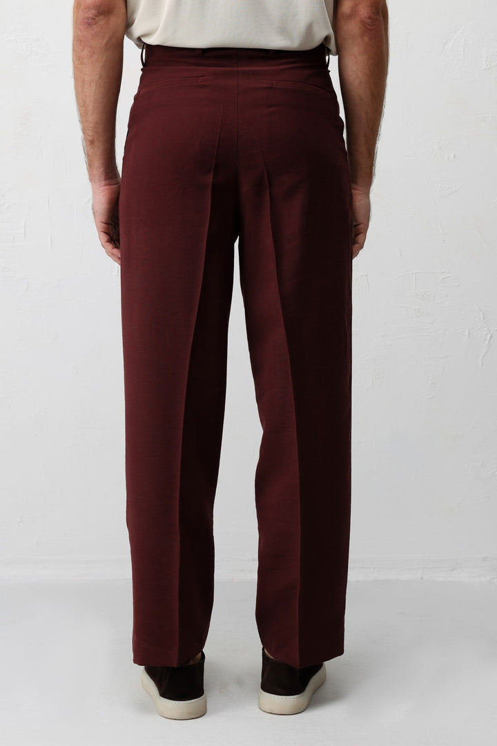 ANT Antioch Bordo Pileli Relaxed Fit Erkek Pantolon - Cheektowaga