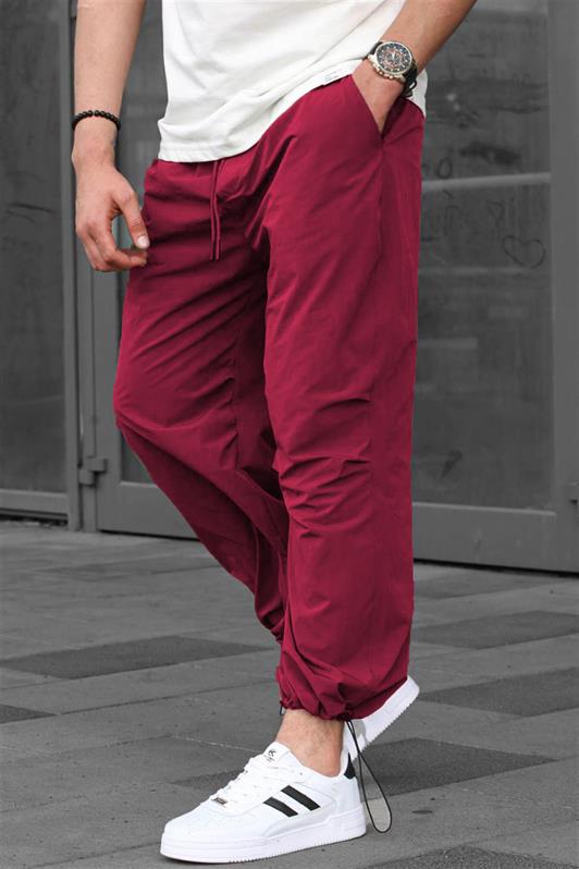 MDX Burgundy Regular Fit Men's Parachute Pants 6504 - Clarington