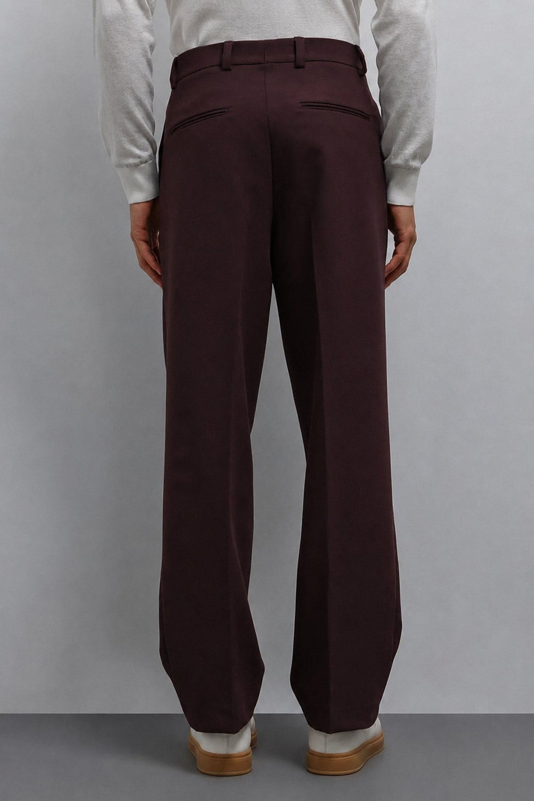 ANT Antioch Bordo Relax Fit Baggy Pilili Erkek Pantolon - Gisborne