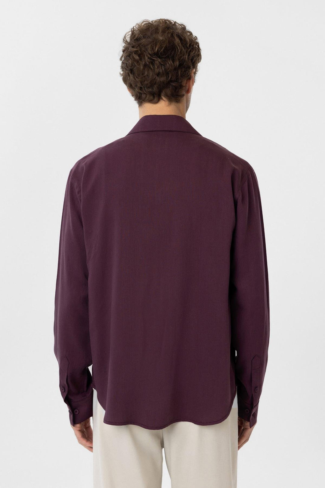 ANT Antioch Bordeaux Relax Fit Lyocell Fabric Men's Shirt - Romford