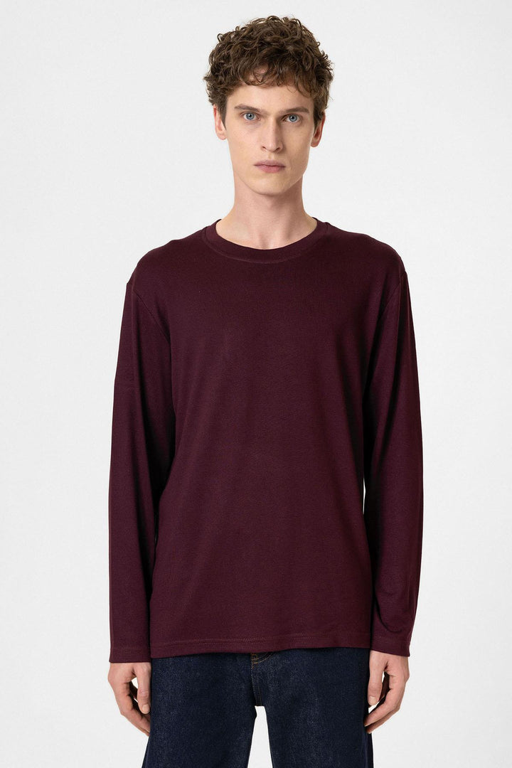 ANT Antioch Bordo Relaxed Fit Basic Erkek T-Shirt - Bruchsal