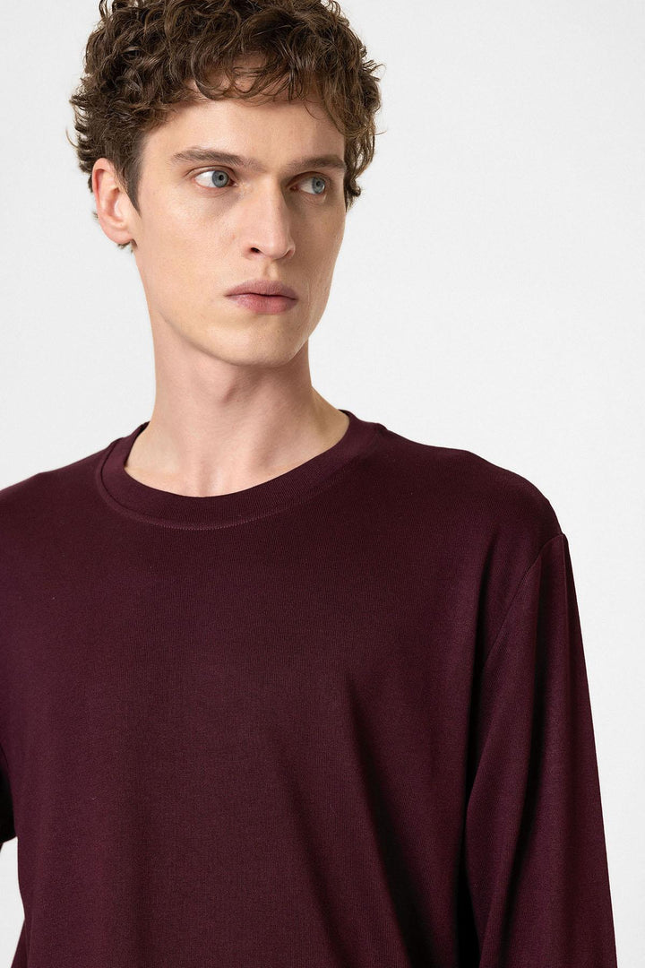 ANT Antioch Bordo Relaxed Fit Basic Erkek T-Shirt - Bruchsal
