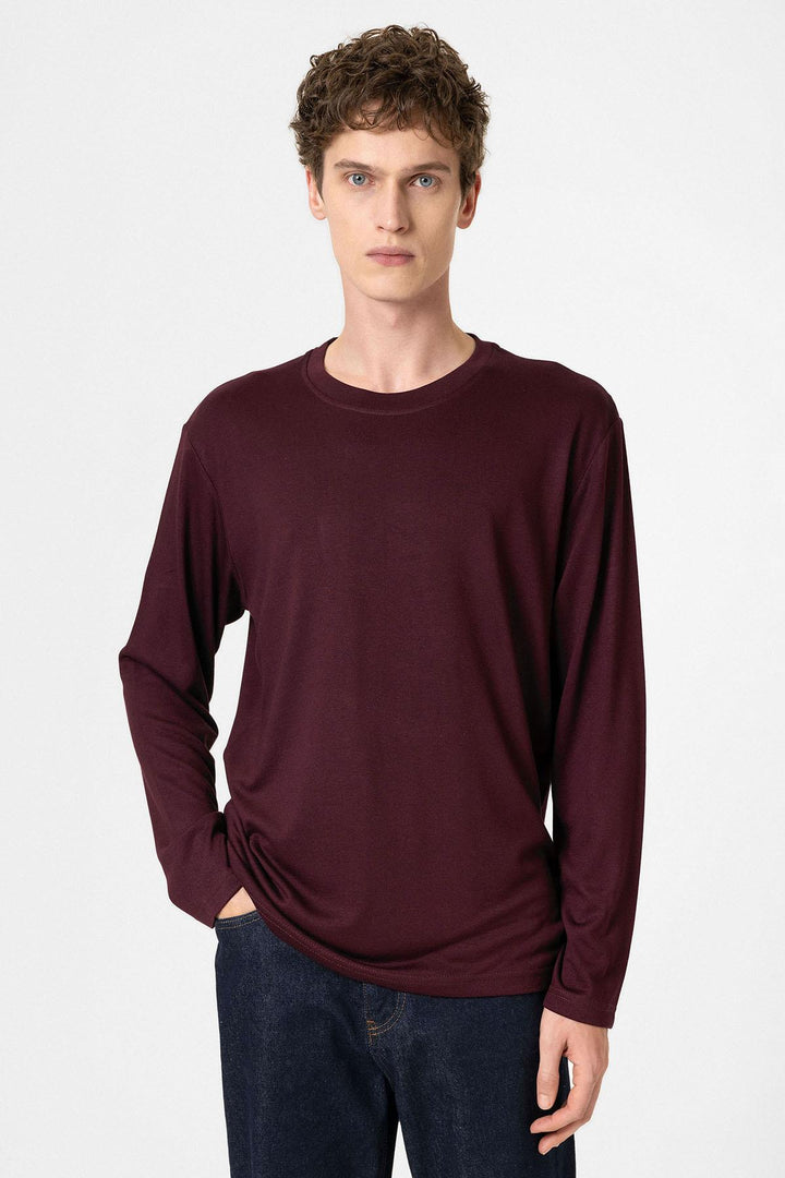 ANT Antioch Bordo Relaxed Fit Basic Erkek T-Shirt - Bruchsal