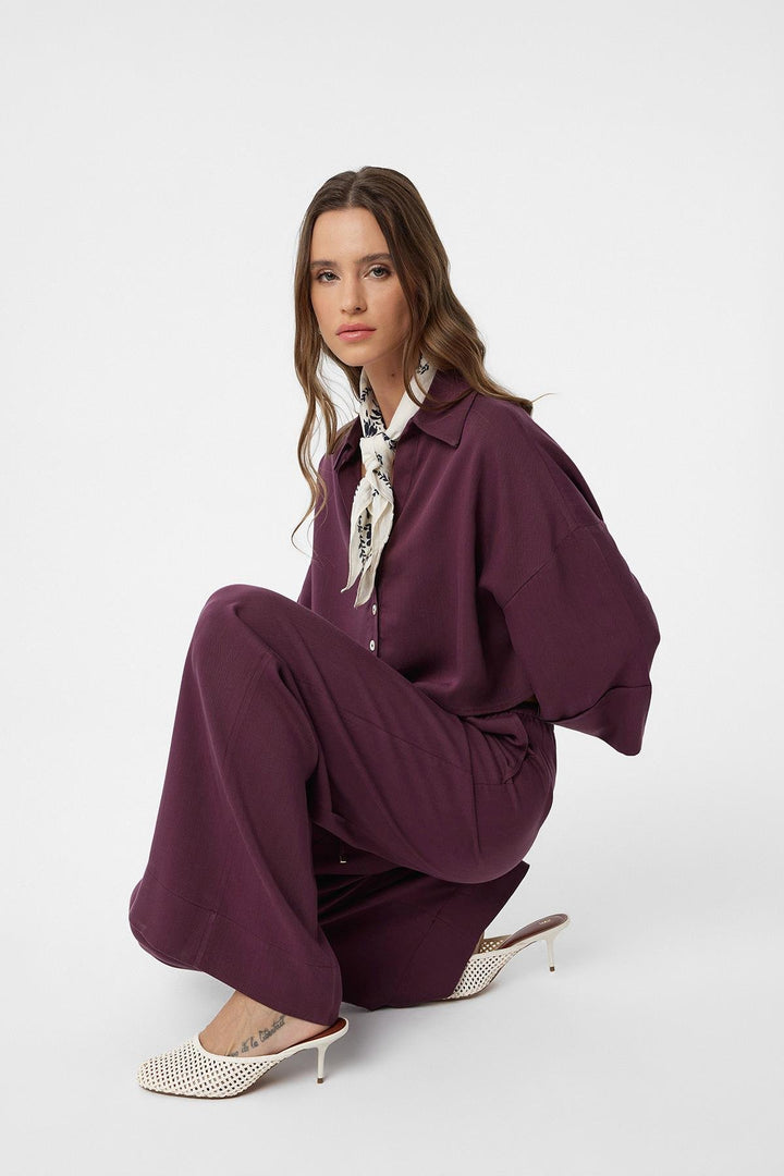 ANT Antioch Bordeaux Relaxed Women's Pants - Meaux