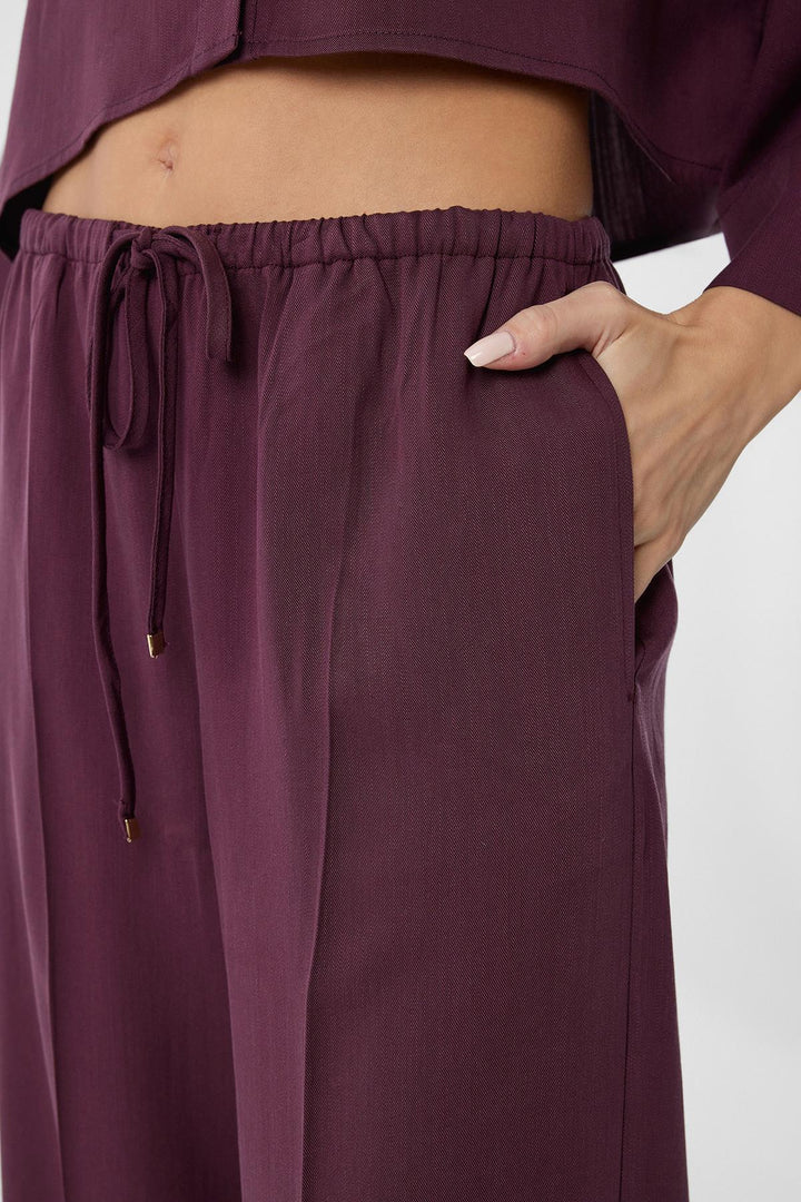 ANT Antioch Bordeaux Relaxed Women's Pants - Meaux