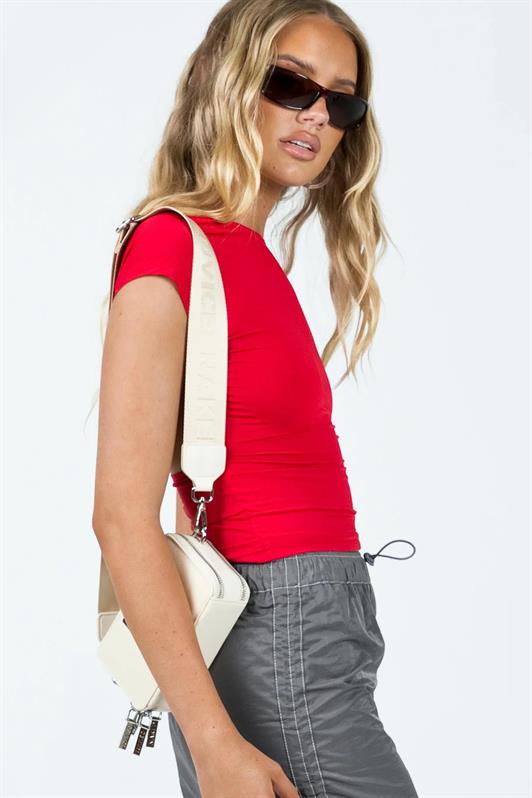 MDX Red Backless Crop Women's Blouse MG1851 - Bender