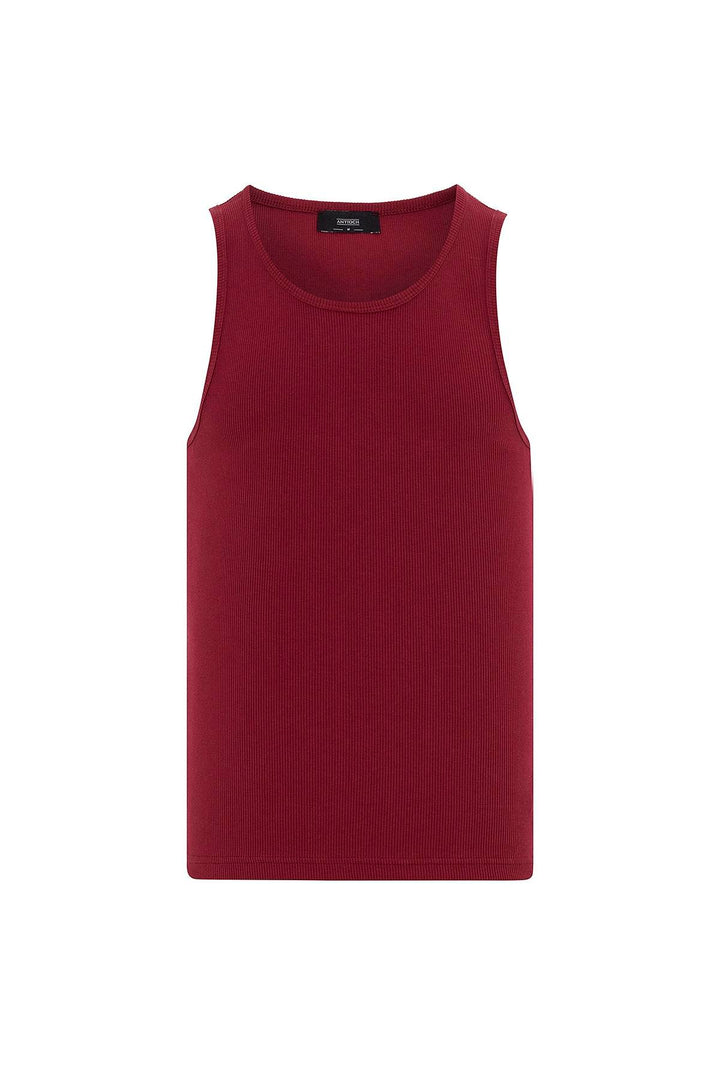 ANT Antioch Burgundy Slim Fit Men's Tank Top - Mount Prospect