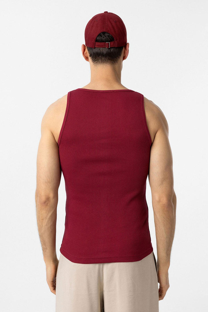 ANT Antioch Burgundy Slim Fit Men's Tank Top - Mount Prospect