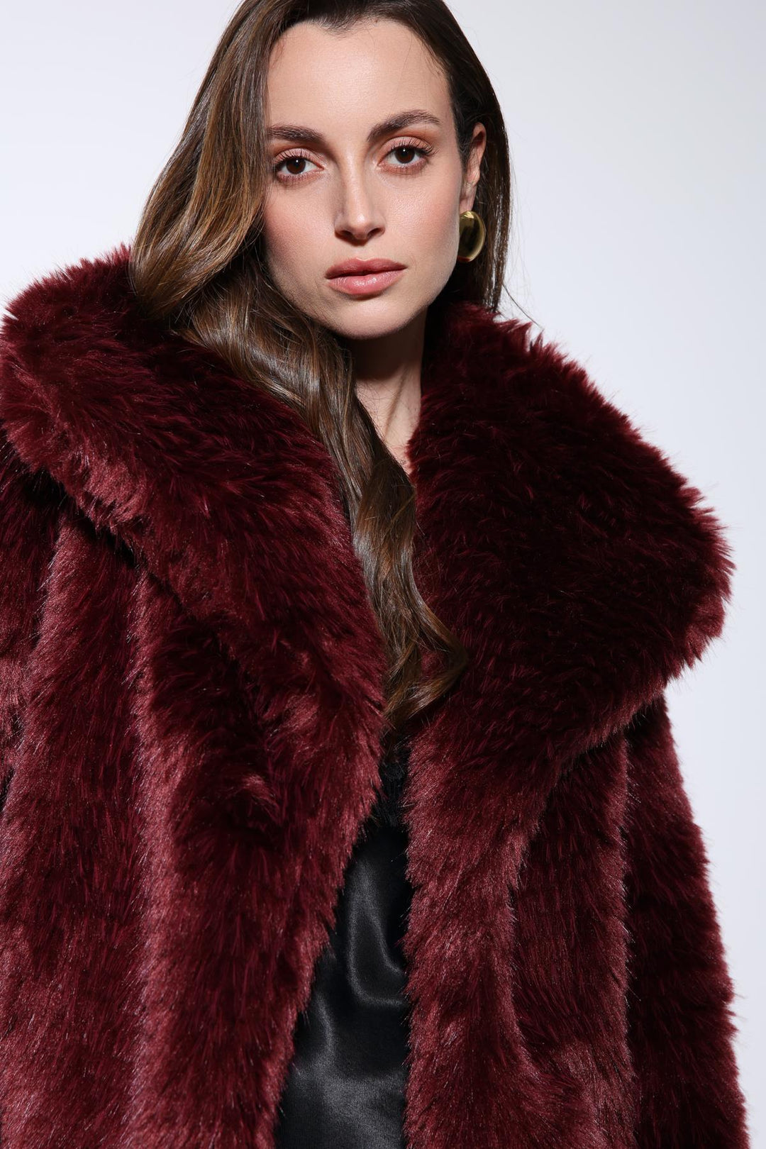 ANT Antioch Bordeaux Faux Fur Women's Jacket - Leesburg