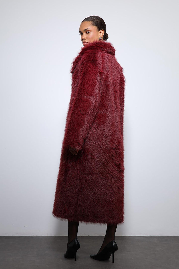 ANT Antioch Bordo Suni Kürklü Uzun Kaban - Leipzig