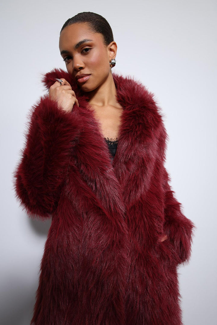 ANT Antioch Bordo Suni Kürklü Uzun Kaban - Leipzig