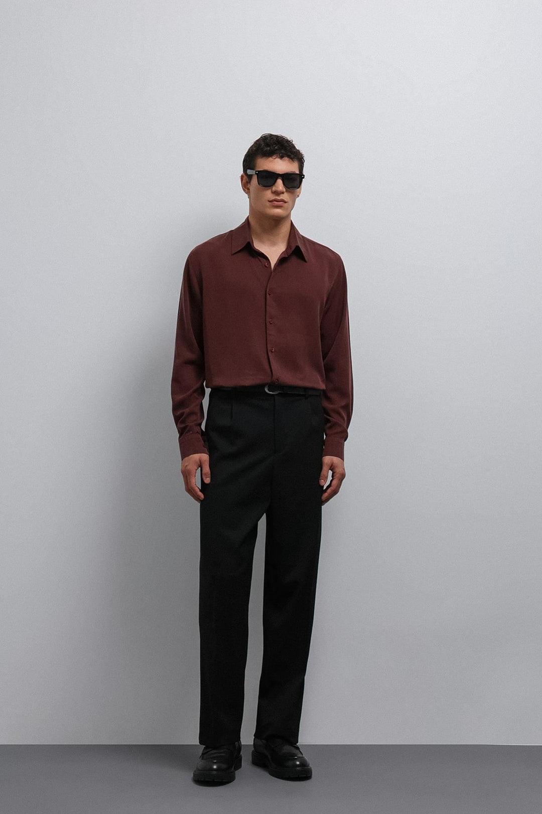 ANT Antioch Bordeaux Technical Regular Fit Men's Shirt - Gera