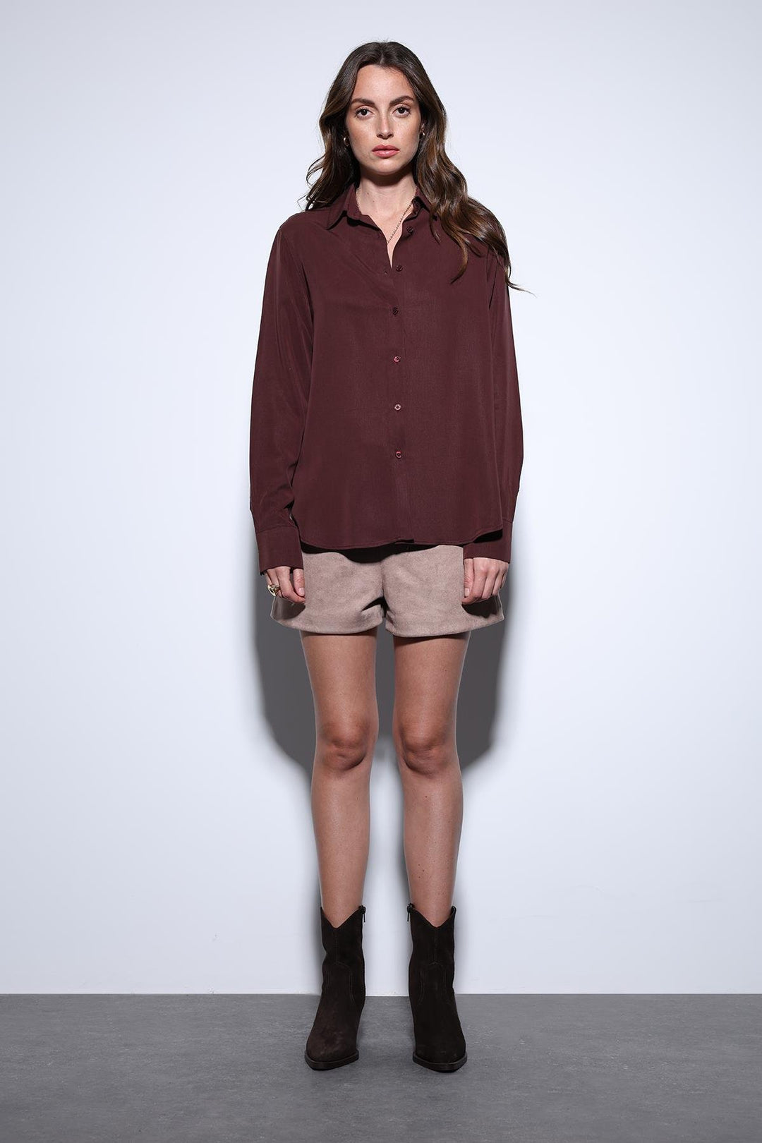 ANT Antioch Bordeaux Tencel Women's Shirt - Apopka