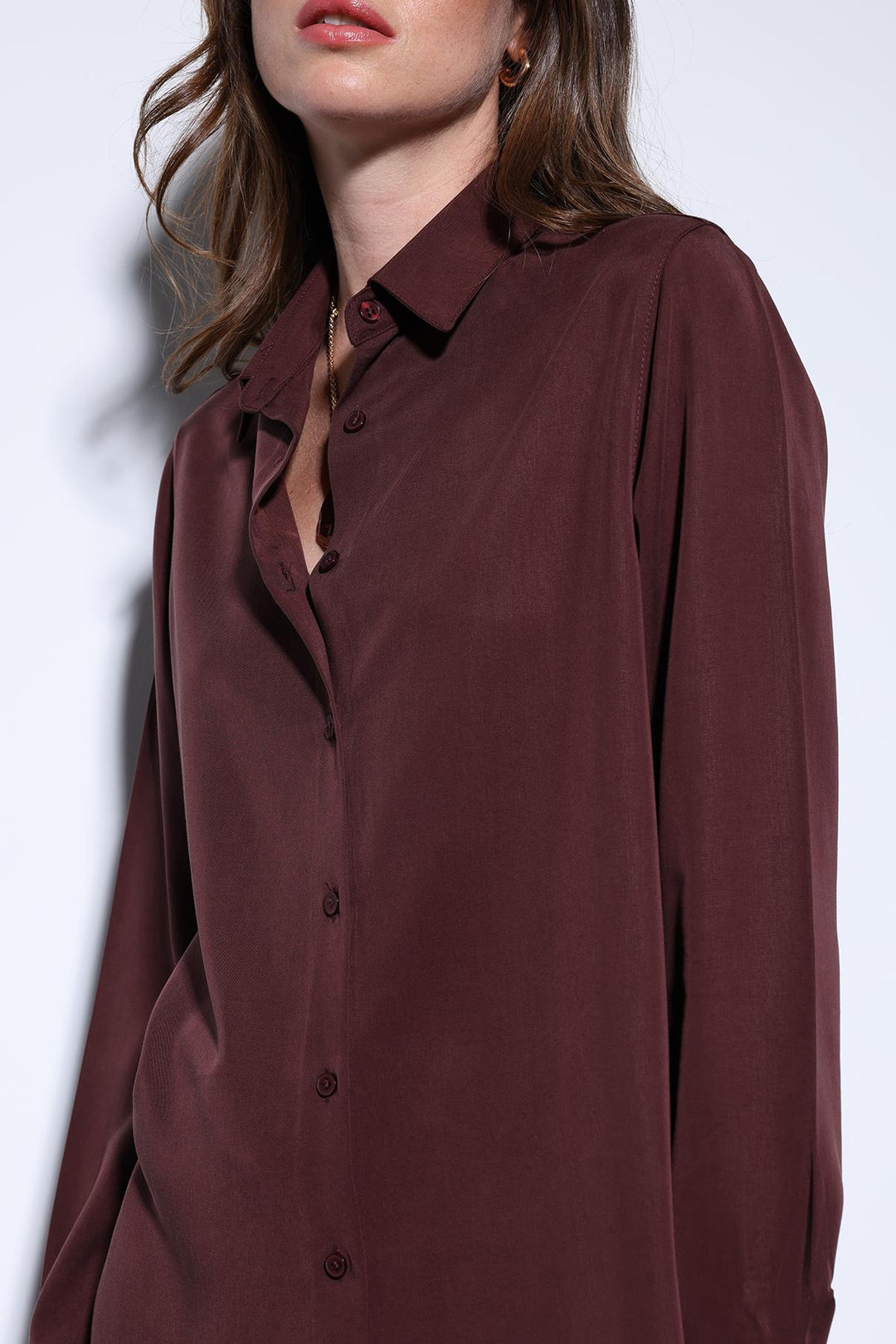 ANT Antioch Bordeaux Tencel Women's Shirt - Apopka