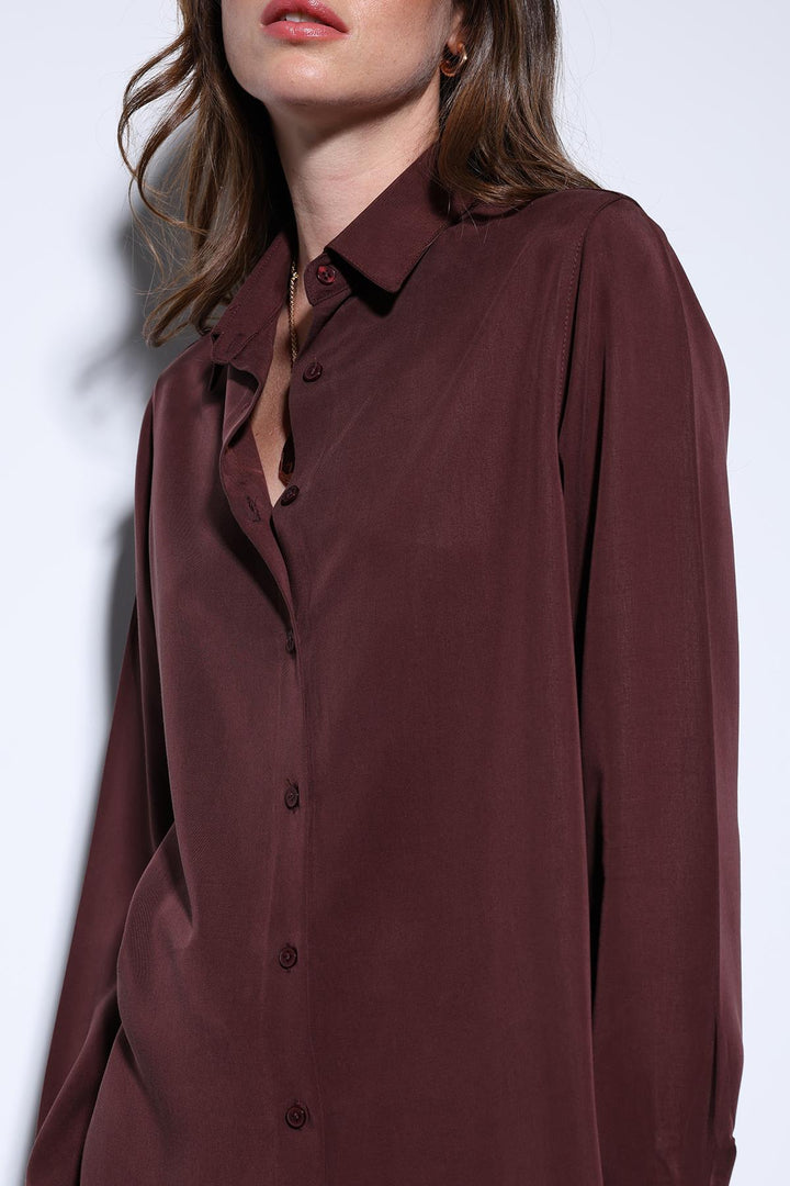 ANT Antioch Bordeaux Tencel Women's Shirt - Apopka