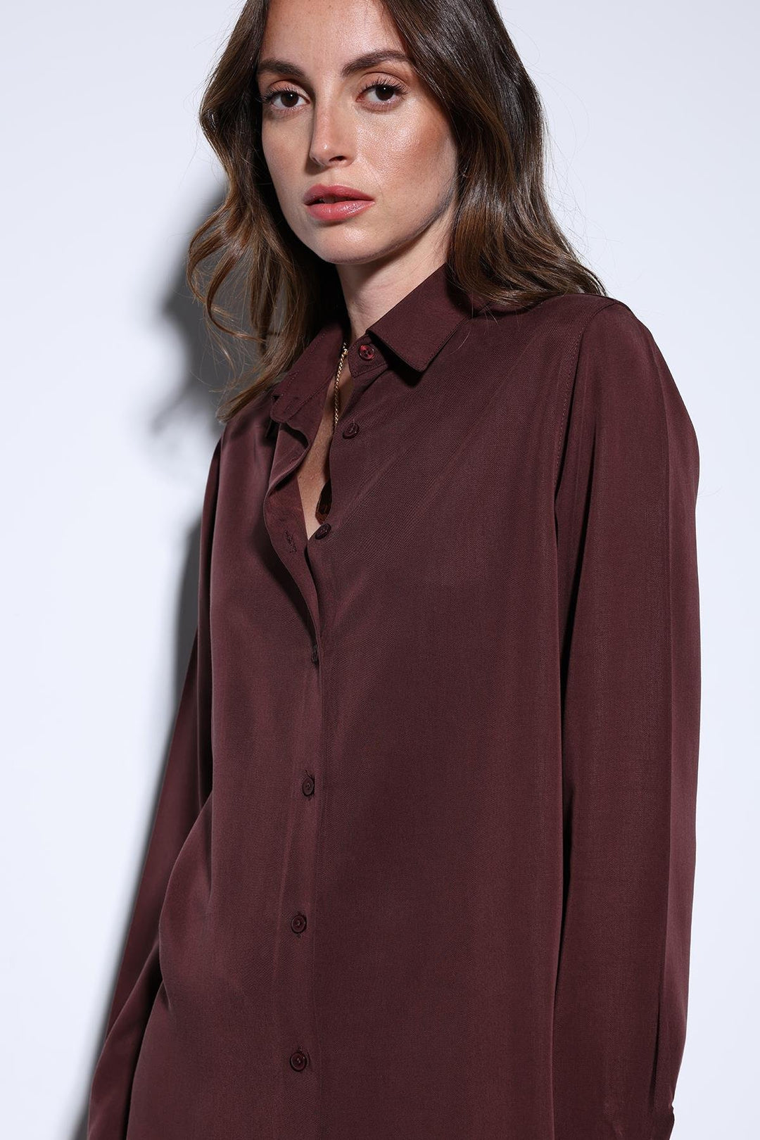 ANT Antioch Bordeaux Tencel Women's Shirt - Apopka