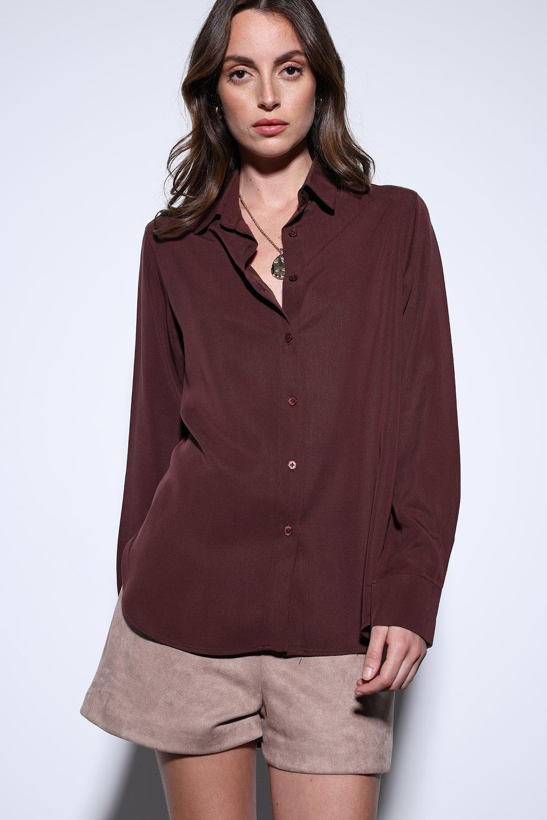 ANT Antioch Bordeaux Tencel Women's Shirt - Apopka