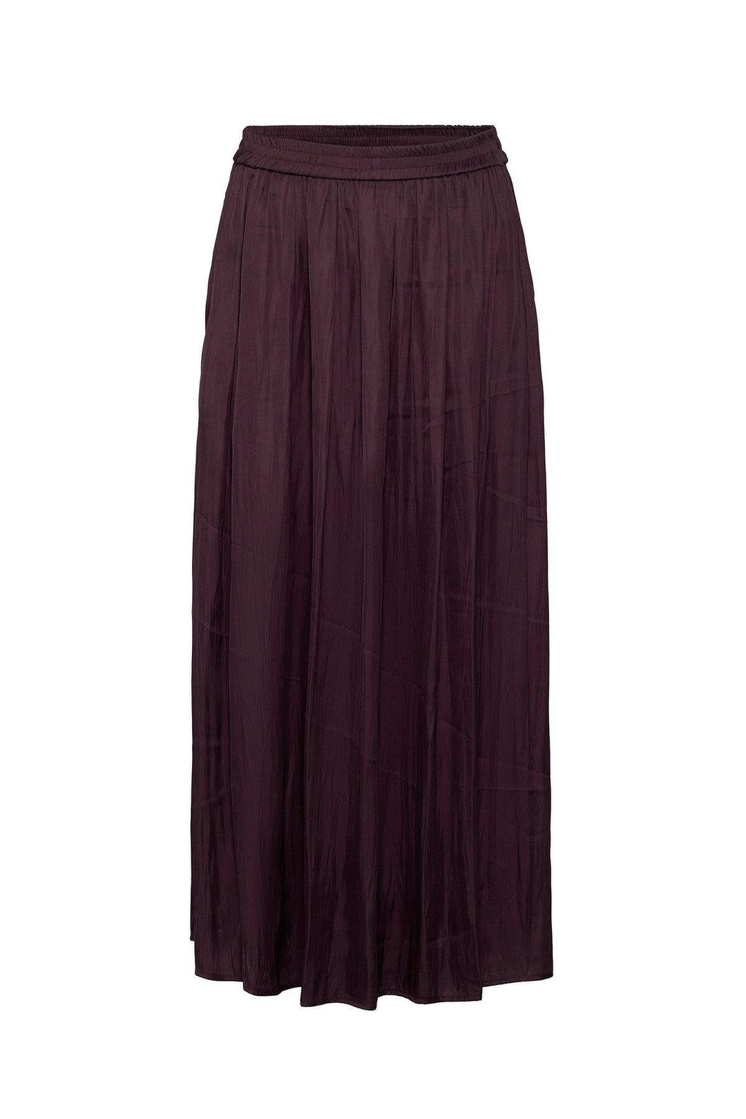 ANT Antioch Bordeaux Long Flowy Pleated Women's Skirt - Pearl City