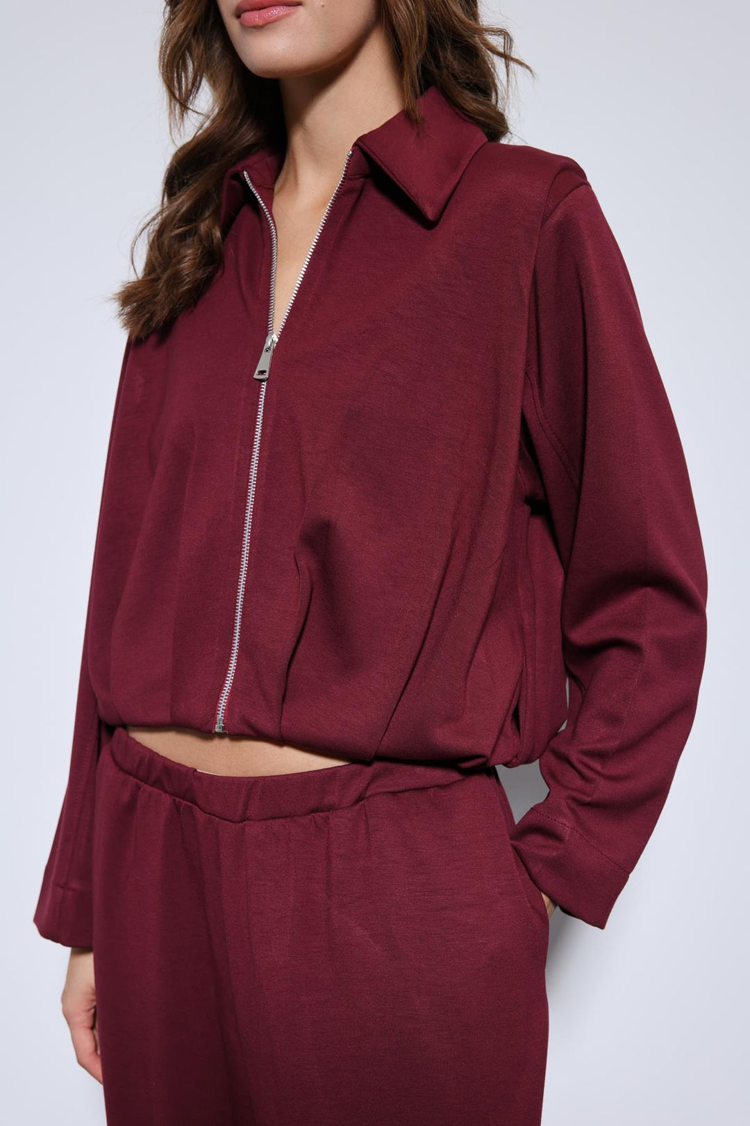 ANT Antioch Bordo Volümlü Ceket ve Paça Lastikli Eşofman Takım - Drobeta-Turnu Severin