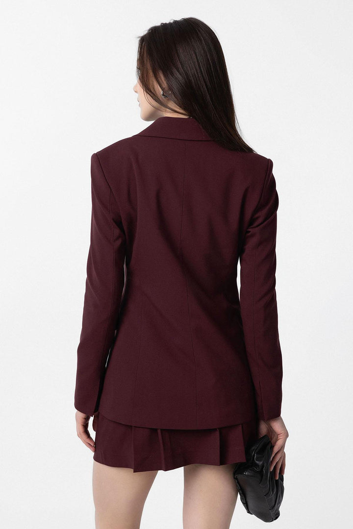 ANT Antioch Bordeaux Woman Blazer Jacket - Acayucan