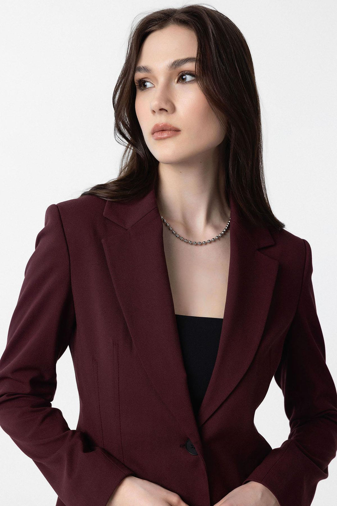 ANT Antioch Bordeaux Woman Blazer Jacket - Acayucan