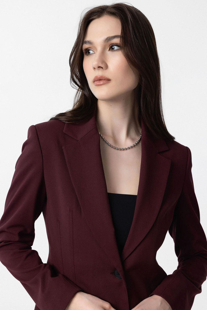 ANT Antioch Bordeaux Woman Blazer Jacket - Acayucan