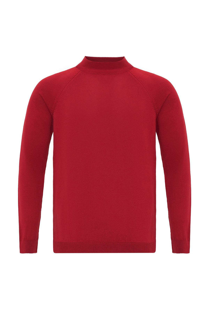 ANT Antioch Burgundy Half-Zip Men's Sweater - Hoboken