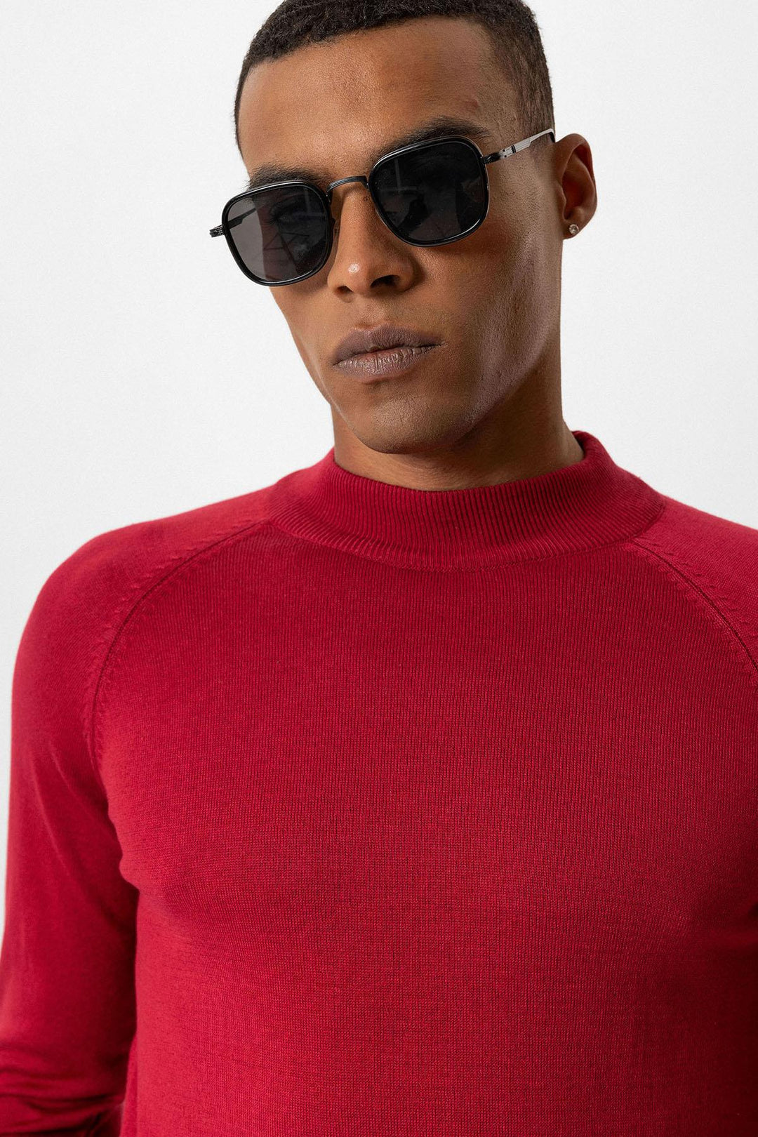 ANT Antioch Burgundy Half-Zip Men's Sweater - Hoboken