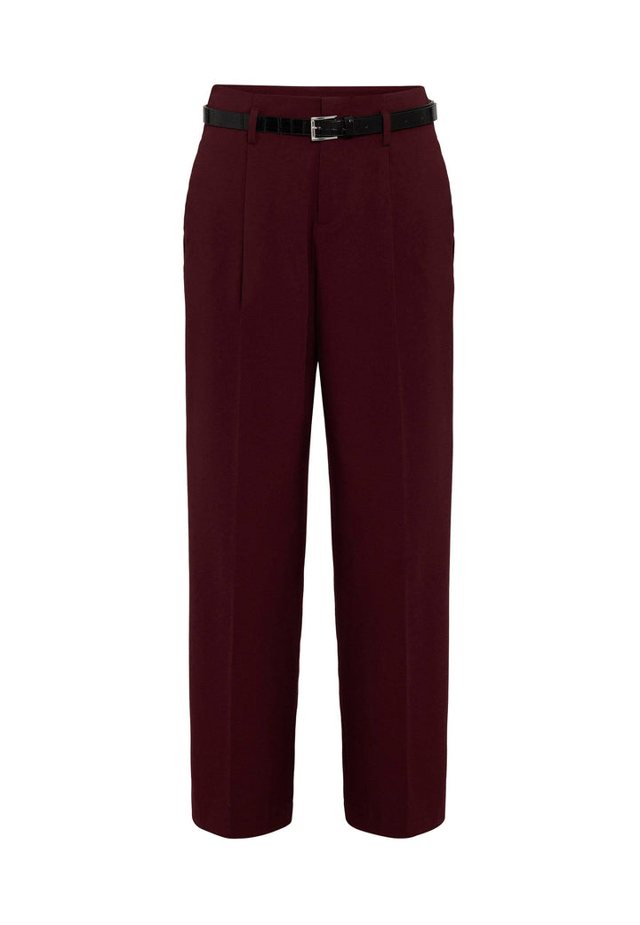 ANT Antioch Bordeaux High Waist Flared Women's Pants - Casalecchio di Reno