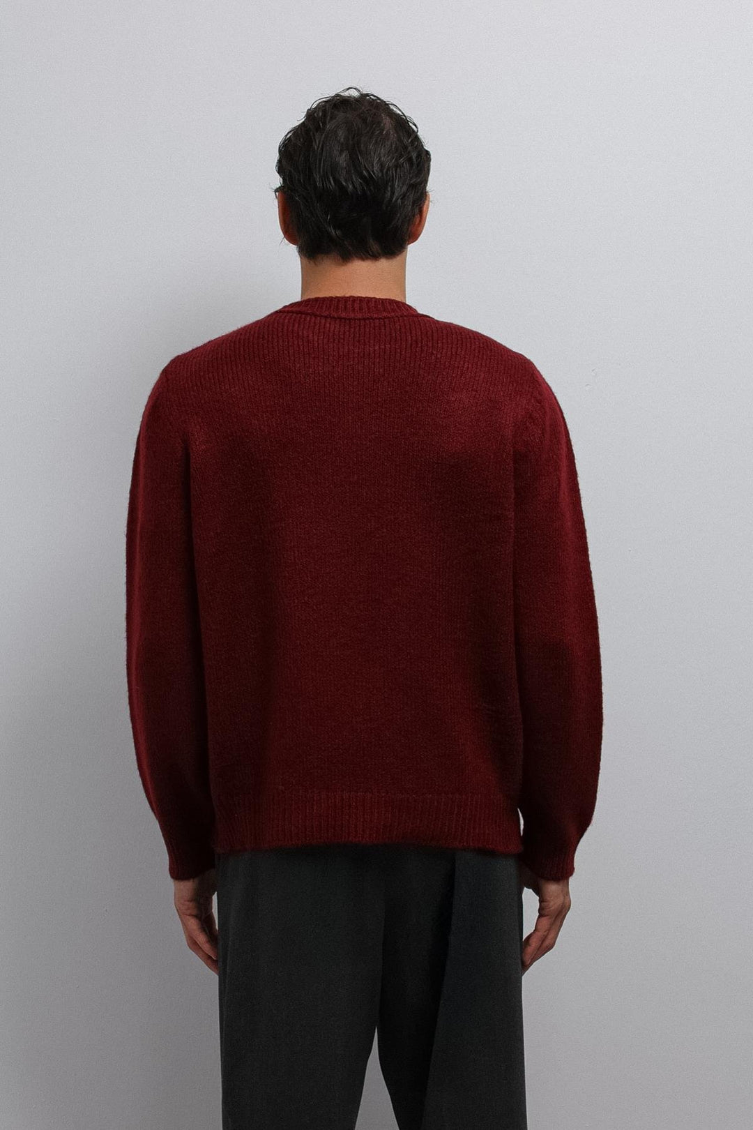 ANT Antioch Burgundy Soft Textured Men's Sweater - Moita