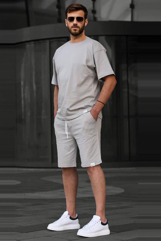 MDX Dyed Gray Basic Men's Shorts Suit 6377 - Narbonne