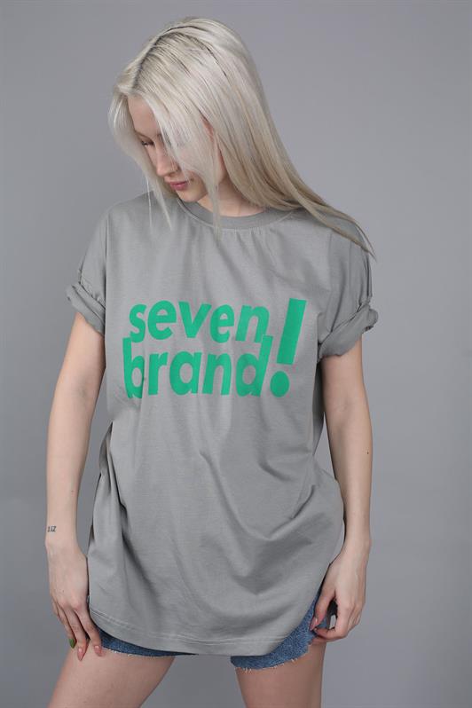 MDX Printed Oversize T-shirt in Gray MG1489 - The Acreage