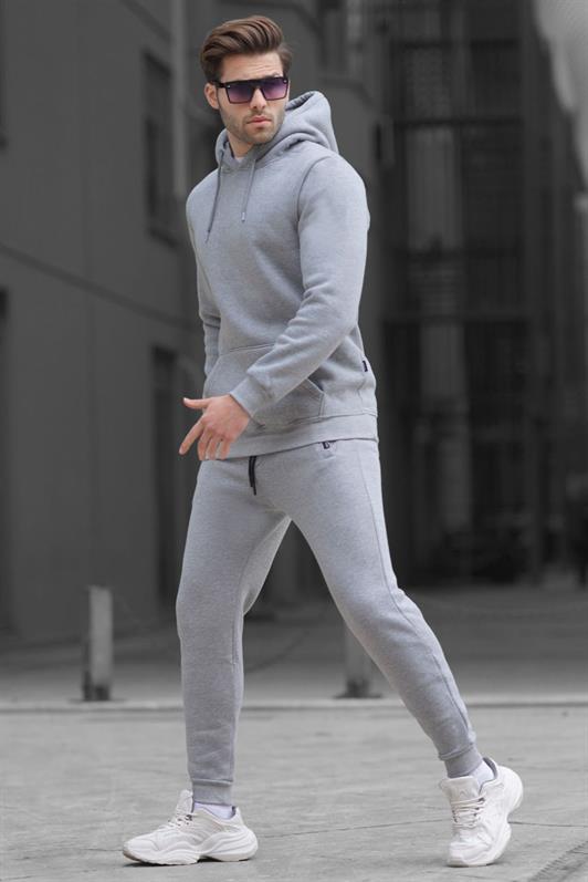 MDX Hooded Basic Sweat Suit in Gray 5905 - Sartrouville