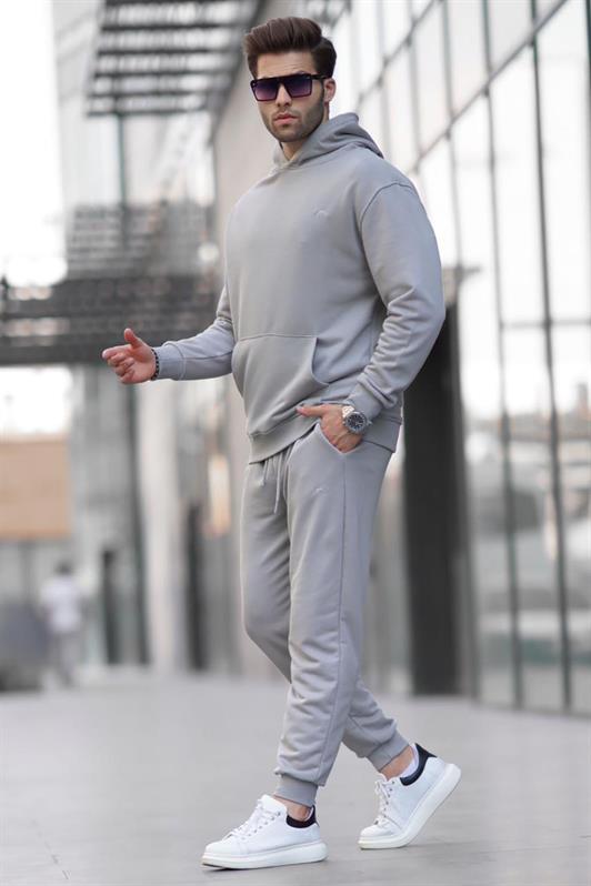 MDX Hooded Basic Sweat Suit in Gray 5928 - Medicine Hat