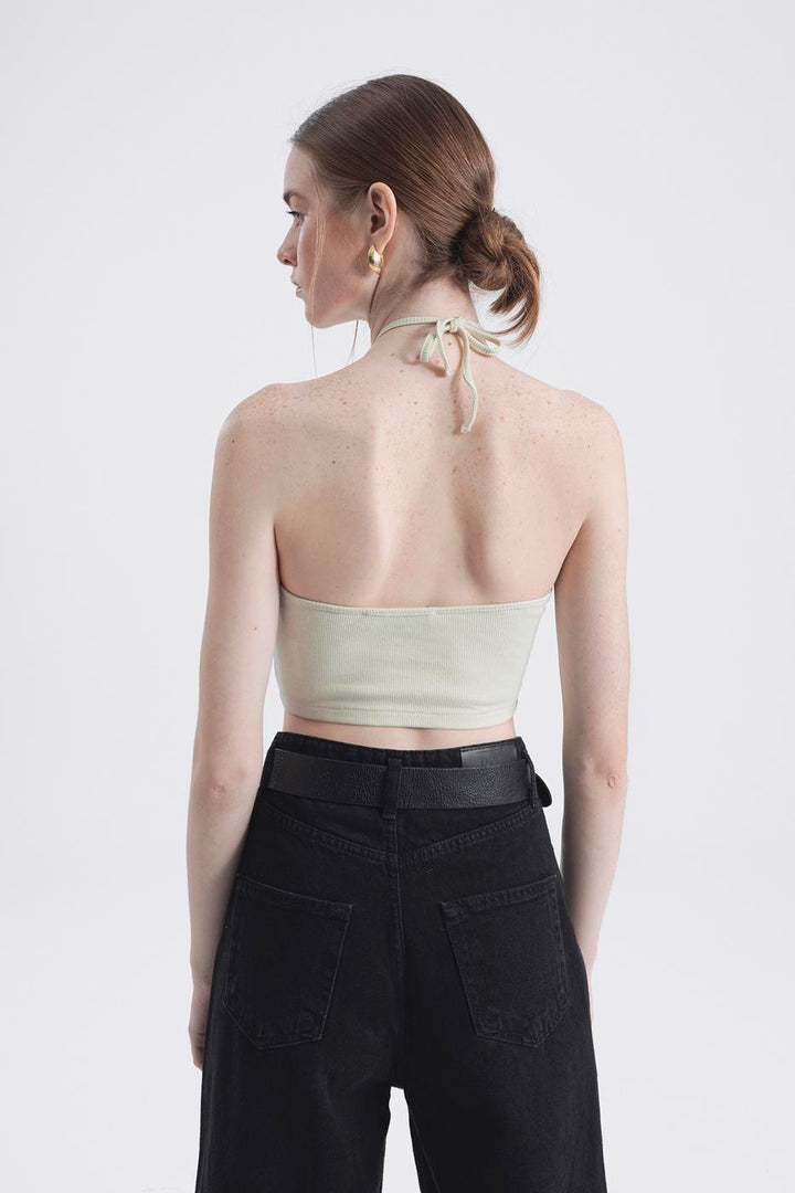 BSL Women Neck Tie Crop Top - Mérida