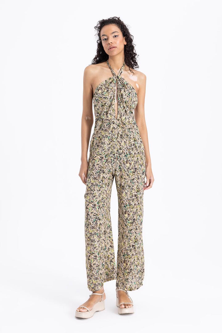 BSL Women Neck Tie Jumpsuit - Sagunto