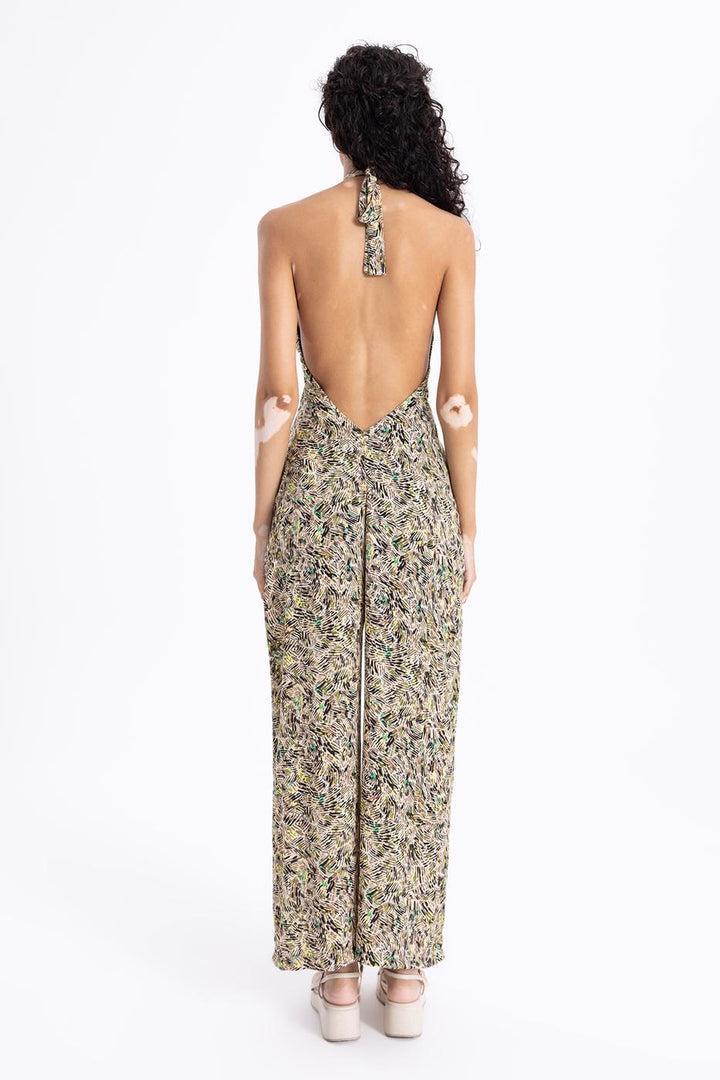BSL Women Neck Tie Jumpsuit - Sagunto