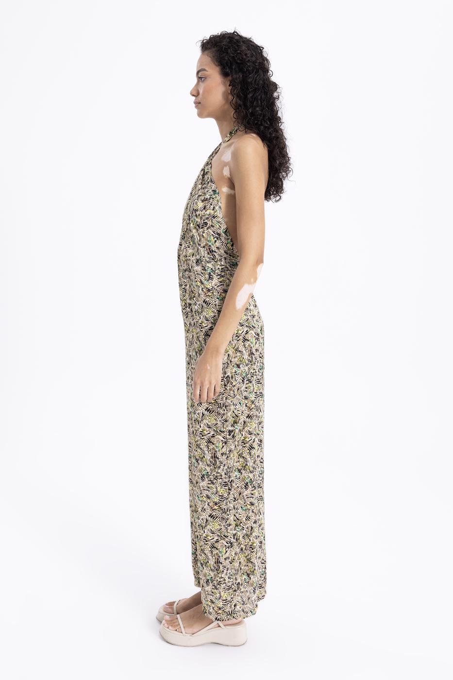 BSL Women Neck Tie Jumpsuit - Sagunto