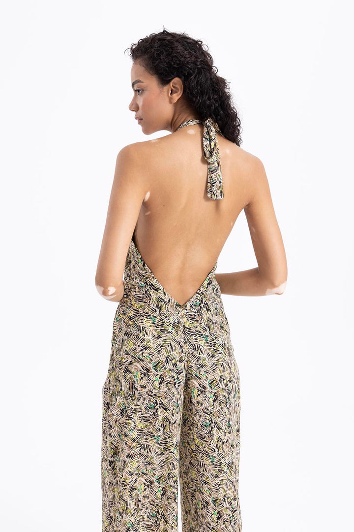 BSL Women Neck Tie Jumpsuit - Sagunto