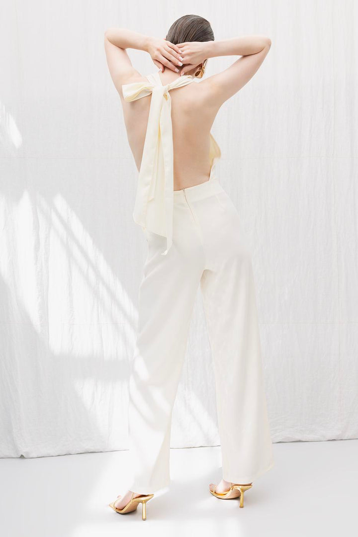 BSL Women Neck Tie Jumpsuit - Great Yarmouth