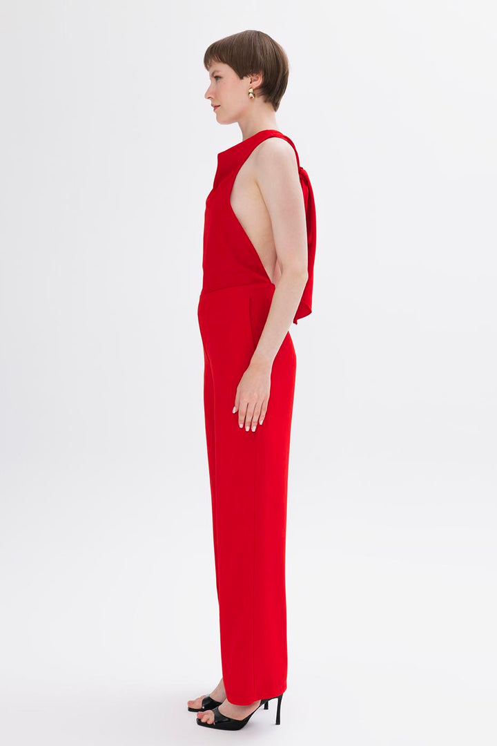 BSL Women Neck Tie Jumpsuit - Andújar