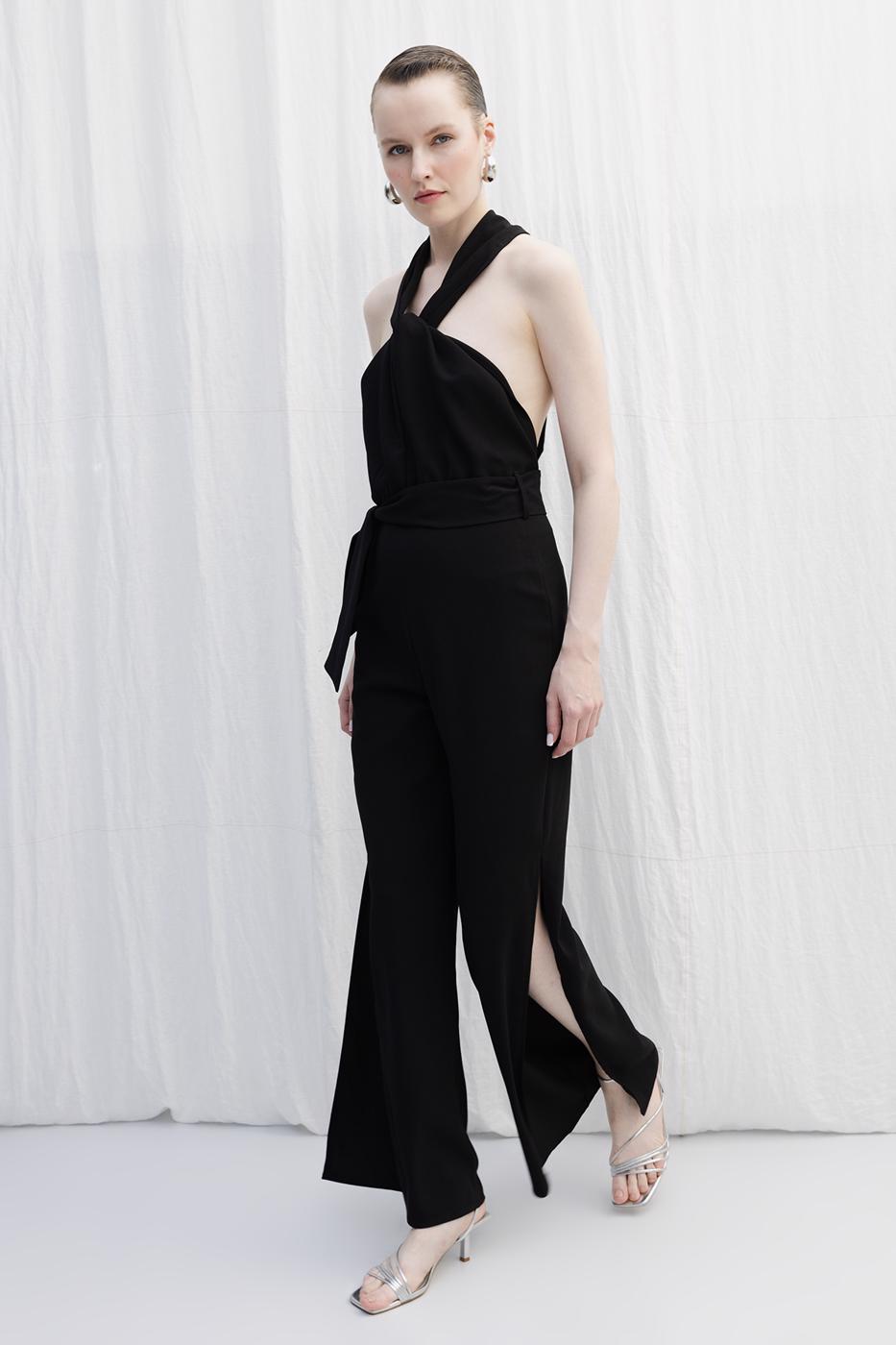 BSL Women Neck Tie Jumpsuit - Almería