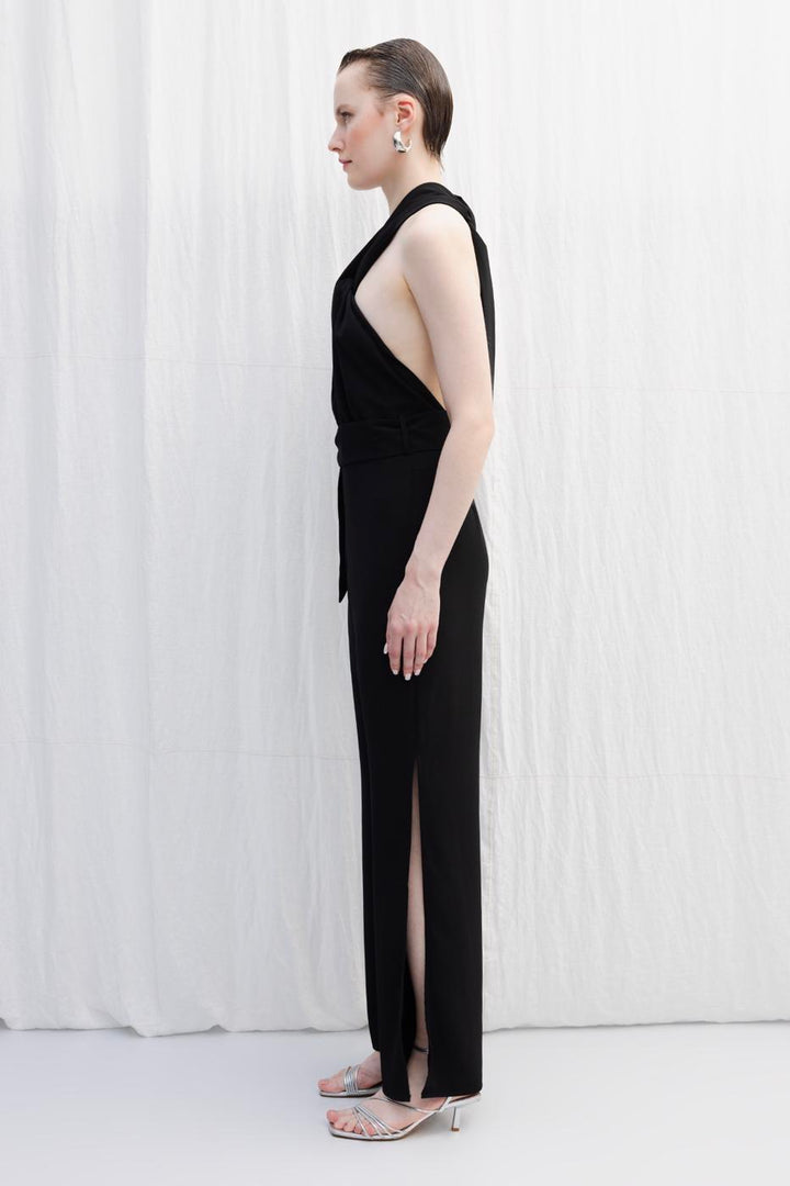BSL Women Neck Tie Jumpsuit - Almería