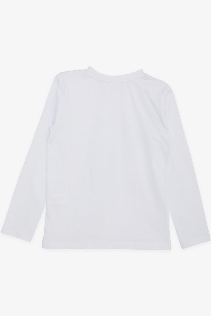 BRE Breeze Boys' Long Sleeve T-Shirt with Atatürk Print, 54 Years, White - Tiraspol