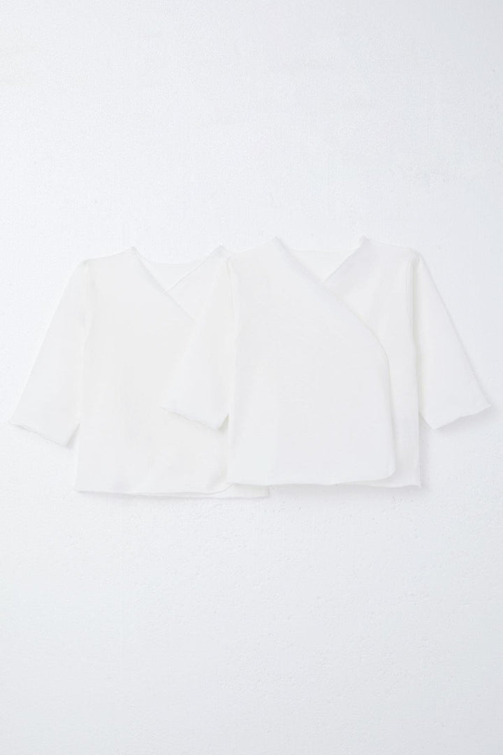 BRE Breeze Baby Inside Bodysuit Hospital Exit 2-Pack 0-3 Months, White - Turnhout