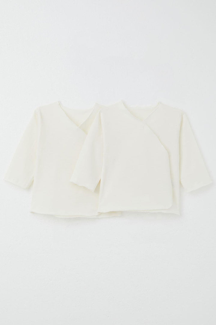 BRE Breeze Baby Inside Bodysuit Hospital Exit 2 Pieces 0-3 Months, Ecru - Uxbridge